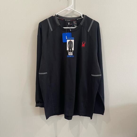 NWT Men's Large Spyder Long Sleeve Activewear Tee - Picture 1 of 6